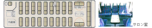 「FUSO」ニューエアロ 54 座席